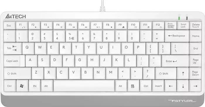 Клавиатура A4TECH Fstyler FK11 белый USB slim