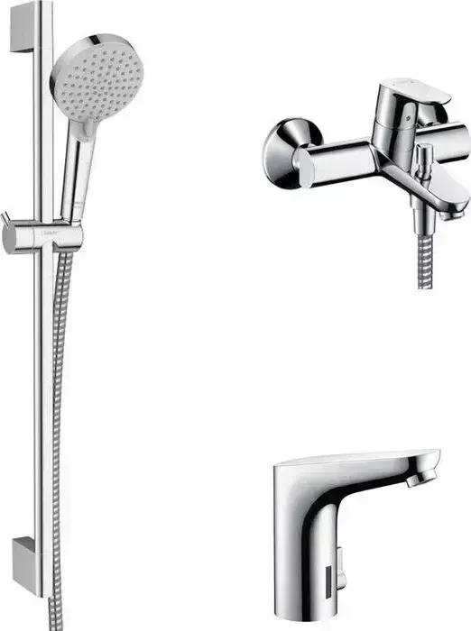 Комплект смесителей Hansgrohe Focus с душевым гарнитуром, хром (31940000, 31173000, 26275000)