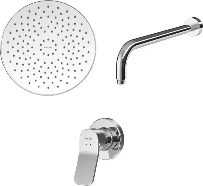 Смеситель для душа Am.Pm X-Joy с верхним душем, хром (F85A65000, F0590000, F0500701)