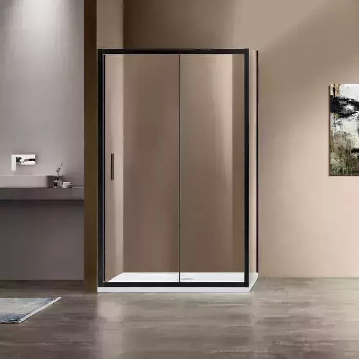 Душевой уголок Vincea Garda VSR-1G1 140x90 прозрачный, черный (VSR-1G9014CLB)