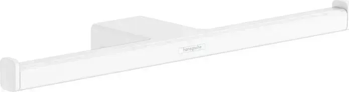 Держатель туалетной бумаги Hansgrohe AddStoris двойной, белый матовый (41748700)
