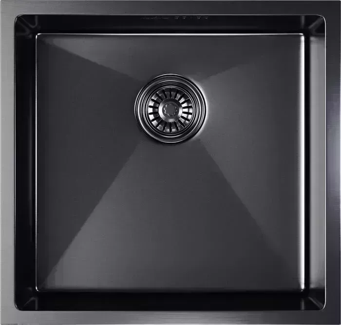 Мойка кухонная Mixline Pro 45х42 черный графит (4630099747775)