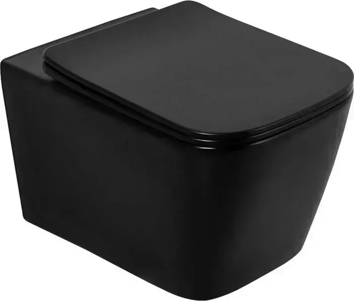 Унитаз подвесной BELBANGO Ardente-C черный матовый (BB3202CHR-MB)