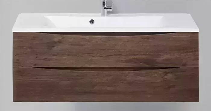 Тумба с раковиной BELBANGO с Marino 110 Rovere Moro (MARINO-1100-2C-SO-RW-P, BB1100/450-LV-MR-PR)