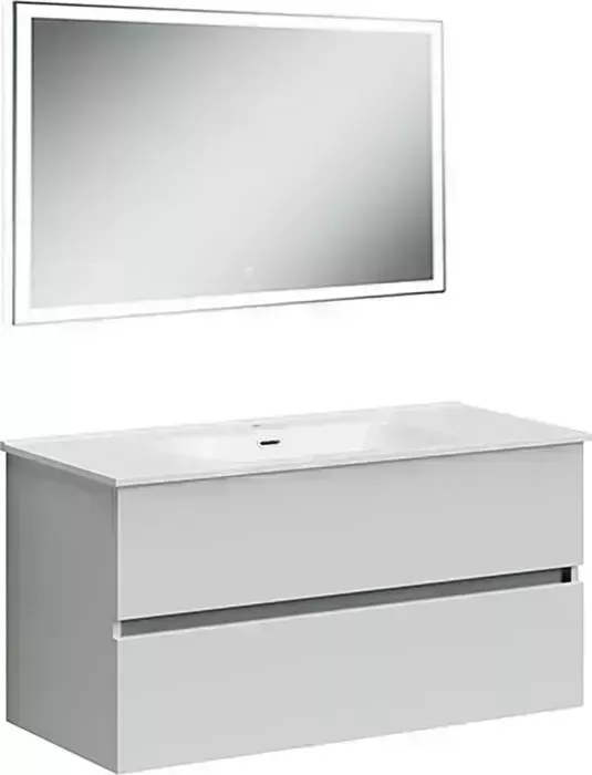 Мебель для ванной Sancos Urban 100 два ящика, белый глянец