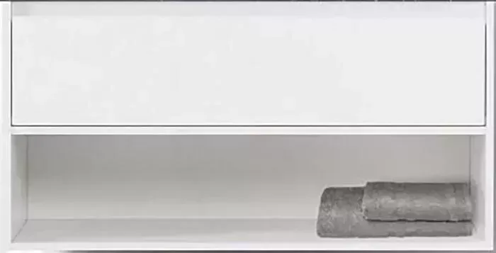 Тумба с раковиной BELBANGO с Kraft 90 один ящик, Bianco Opaco (KRAFT-900-1C-SO-BO, BB900ETL)