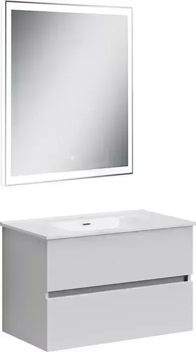 Мебель для ванной Sancos Urban 80 два ящика, белый глянец