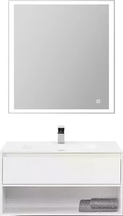 Мебель для ванной BELBANGO Kraft 80 один ящик, Bianco Opaco