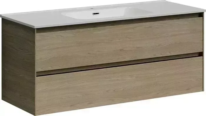 Тумба с раковиной Sancos с Cento 120 два ящика, карпатская ель (CN120-1KE, CN7006)