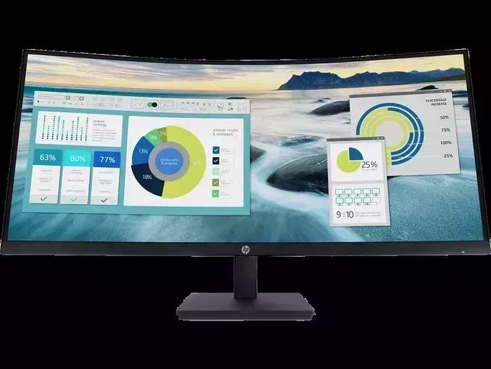 Монитор HP 34" P34hc G4 черный VA 5ms 21:9 HDMI матовая HAS 3500:1 250cd 178гр/178гр 3440x1440 DisplayPort WQHD USB (21Y56AA)