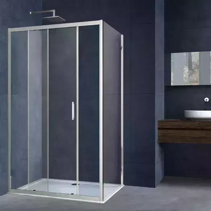 Душевой уголок Vincea Alpha VSR-3AL 140х90 с поддоном, прозрачный, хром