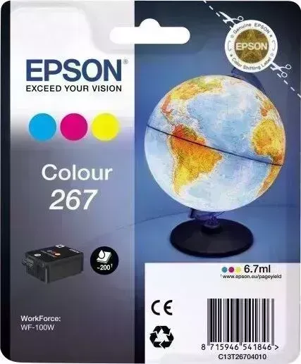 Картридж EPSON I/C WF-100W (Tri-colour c,m,y) (C13T26704010)