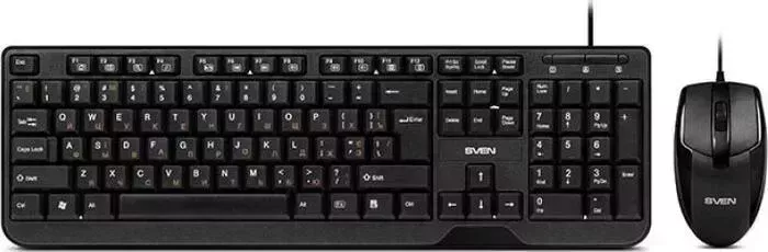 Набор клавиатура+мышь SVEN KB-S330C черный (SV-017309)