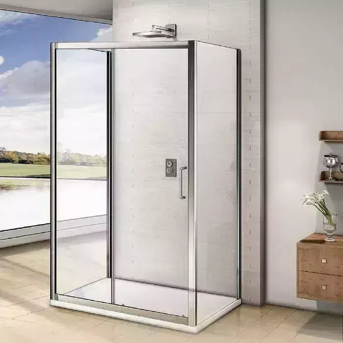 Душевой уголок Good Door Neo WTW+SP+SP 120х90 прозрачный, хром