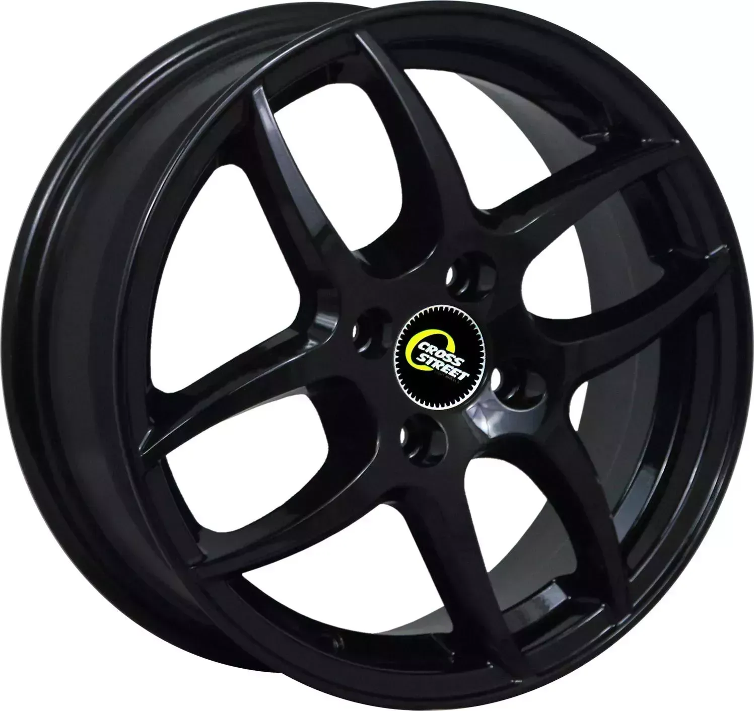 Диск автомобильный CROSS STREET CR-18 6x15/4x100 ET43 D60.1 Black 6X15/4X100 BLACK