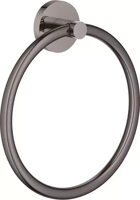 Полотенцедержатель Grohe Essentials кольцо, тёмный графит глянец (40365A01)