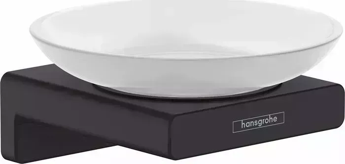 Мыльница Hansgrohe AddStoris матовый черный/матовое стекло (41746670)