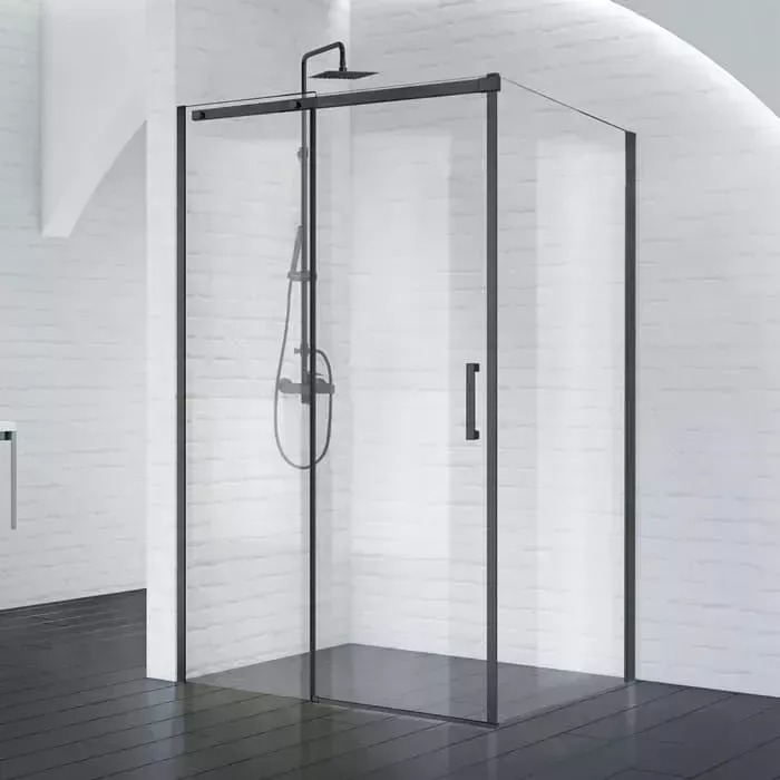 Душевой уголок BELBANGO Acqua 130х90 прозрачный, черный (ACQUA-AH-1-130/90-C-NERO)