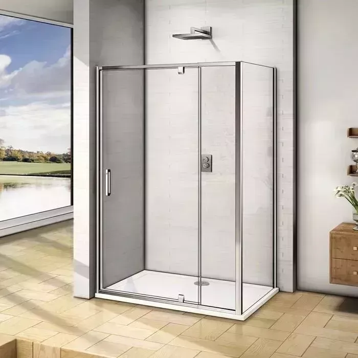 Душевой уголок Good Door Orion WTW-PD+SP 100x90 с поддоном, прозрачный, хром