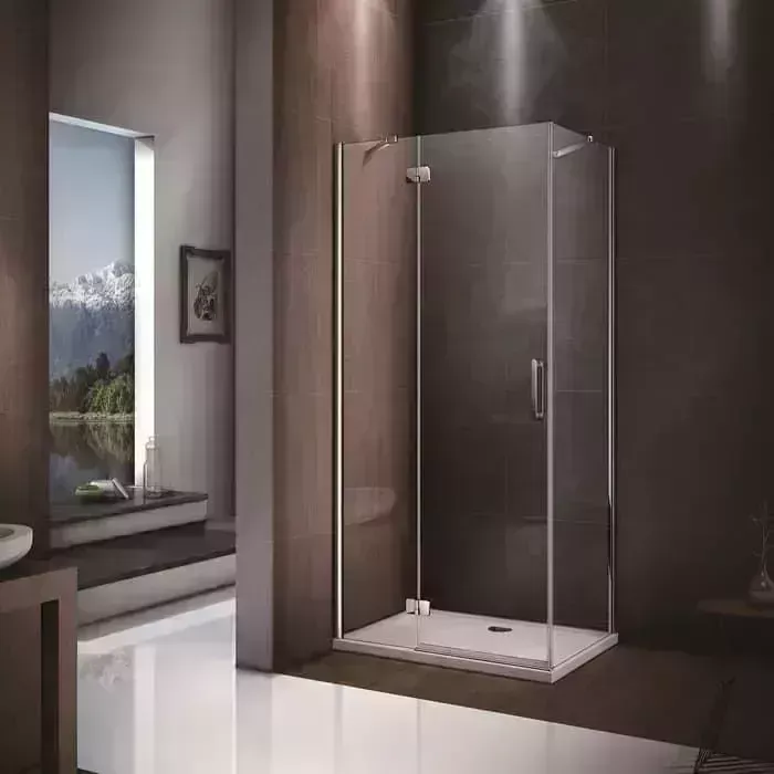 Душевой уголок Good Door Saturn WTW+SP 120x90 правый, с поддоном, прозрачный, хром