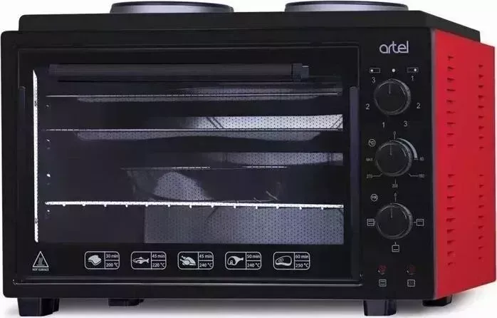 Мини-печь Artel MD 3614 красн-черн