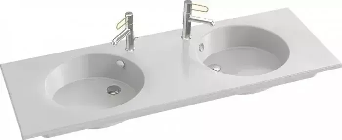 Раковина JACOB DELAFON двойная Odeon Rive Gauche 140х50 белая (EXAS112-Z-00)
