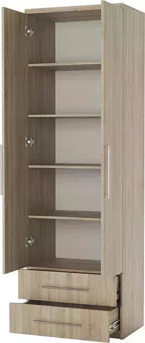 Шкаф Шарм-Дизайн с полками и ящиками Мелодия МПЯ-21 70х45 дуб сонома