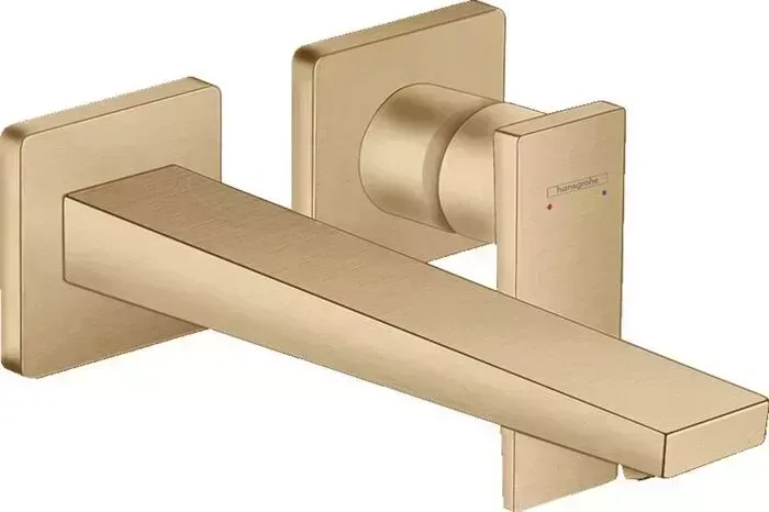 Смеситель для раковины Hansgrohe Metropol с механизмом, бронза (32526140, 13622180)