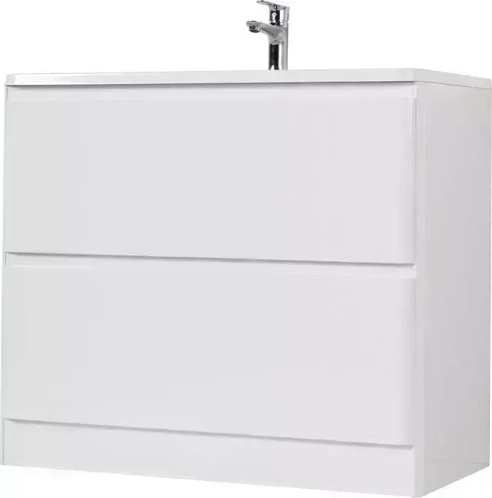 Тумба под раковину BELBANGO Albano 100 bianco lucido напольная (ALBANO-1000-2C-PIA-BL)