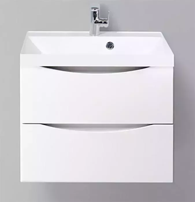 Тумба под раковину BELBANGO Marino-Cer 60 Bianco Lucido (MARINO-CER-600-2C-SO-BL-P)