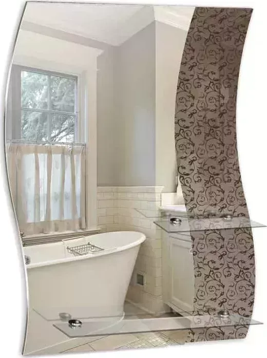 Зеркало Mixline Циркон 54х74 2 полки (548539)