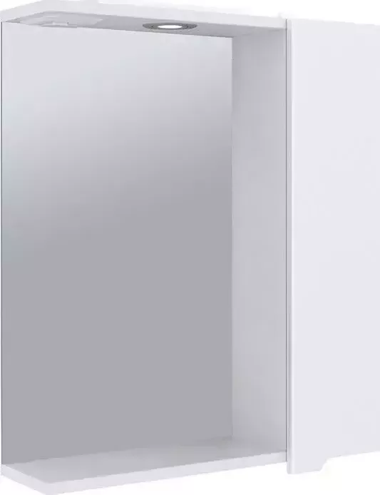 Зеркальный шкаф Emmy Агата 65х70 правый, с подсветкой, белый (agt65mir1-r)