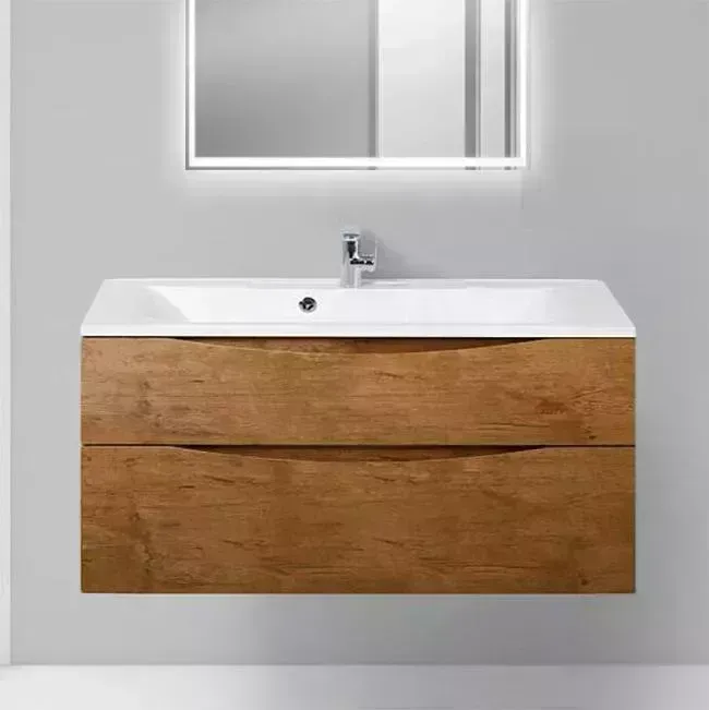 Тумба под раковину BELBANGO Marino-H60 120 rovere nature (MARINO-H60-1200-2C-SO-RN-P)