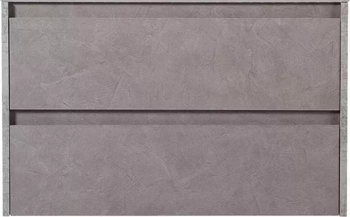 Тумба под раковину BELBANGO Kraft 80 два ящика, Cemento Grigio (KRAFT-800-2C-SO-CG)