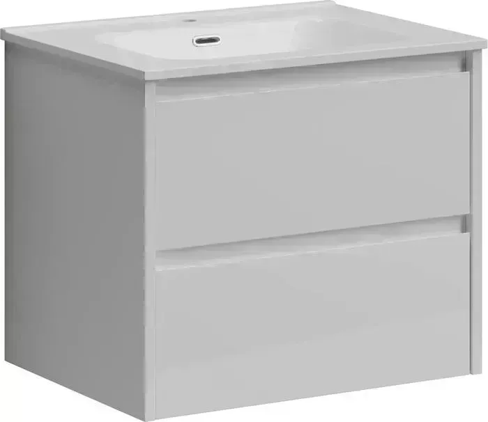 Тумба под раковину Sancos Libra 60 два ящика, белый глянец (LB60W)