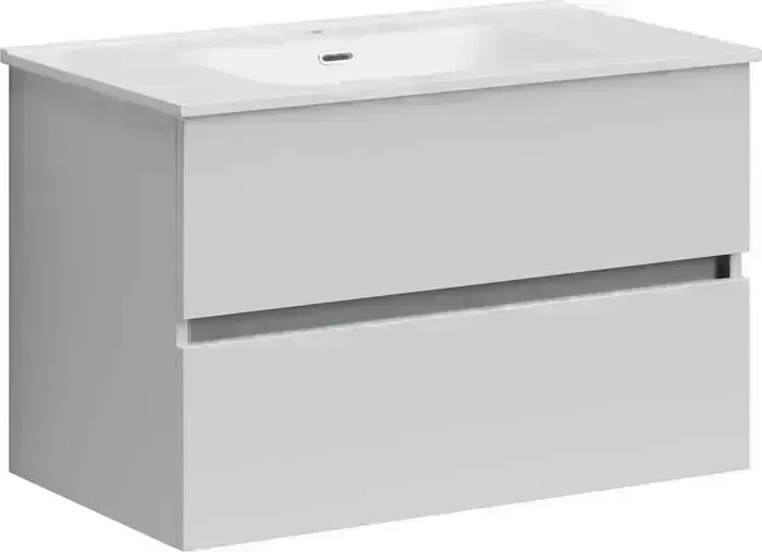 Тумба под раковину Sancos Urban 80 два ящика, белый глянец (UR80W)