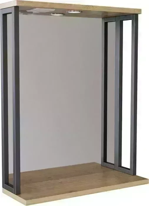 Зеркало Mixline Бруклин 60 с подсветкой, дуб бунратти (4630099744989)