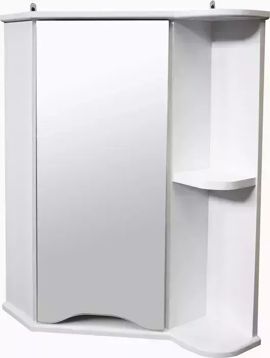Зеркальный шкаф Mixline Корнер 56х68 угловой, белый (4630099747959)