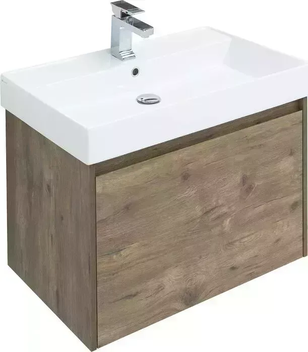 Тумба под раковину AQUANET Nova Lite 75 один ящик, дуб рустикальный (249514)