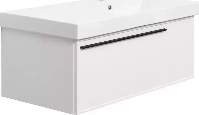 Тумба с раковиной La Fenice с Elba Bianco 90х47 правая, белая (FNC-01-ELB-B-90, CU.NN.90R)