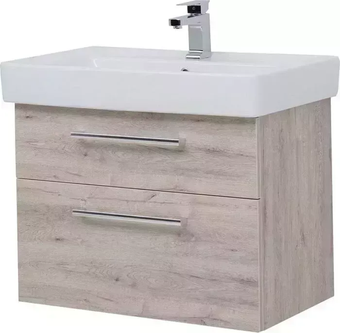 Тумба с раковиной Dreja с Q Max 80 с ящиками, дуб кантри (77.0008D, 192185)