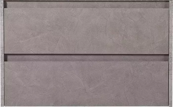 Тумба с раковиной BELBANGO с Kraft 100 два ящика, Cemento Grigio (KRAFT-1000-2C-SO-CG, BB1000ETL)