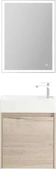 Мебель для ванной BELBANGO Kraft Mini 50 левая, Rovere Galifax Bianco