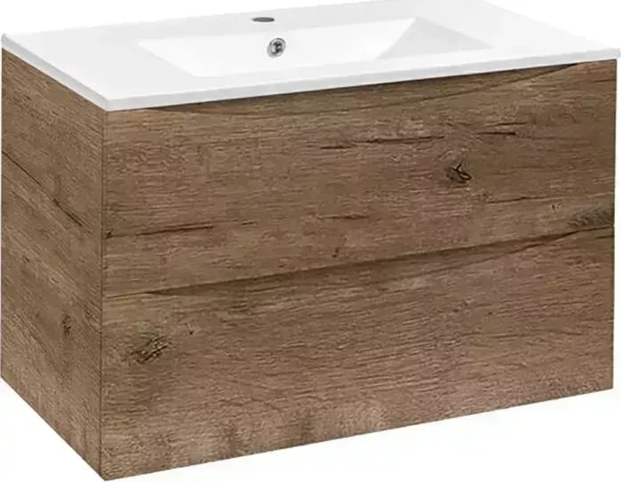 Тумба с раковиной Vincea с Mia 80х46 V.Oak (VMC-2MC800VO, VBS-13980)