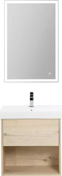 Мебель для ванной BELBANGO Neon 50 один ящик, Pino Bianco