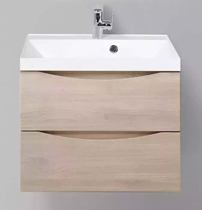 Тумба с раковиной BELBANGO с Marino-Cer 60 Rovere Grigio (MARINO-CER-600-2C-SO-RG-P, BB-0320-60-LVB)