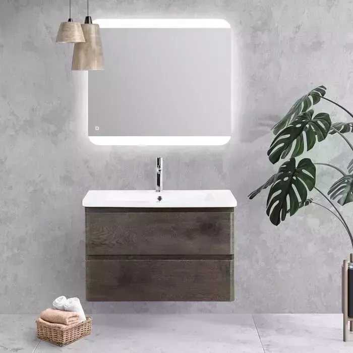 Мебель для ванной BELBANGO Albano-Cer 50 Rovere Nature Grigio