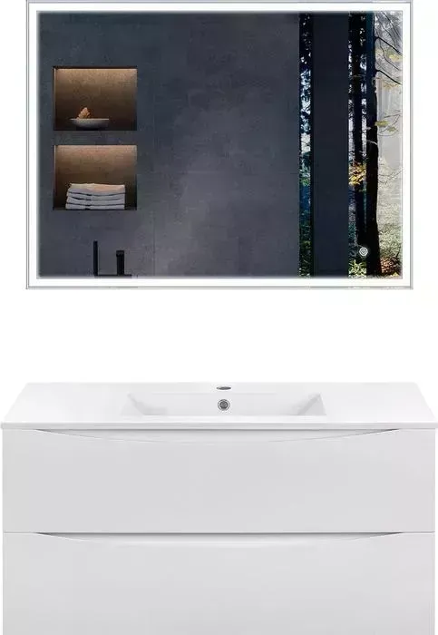 Мебель для ванной Vincea Mia 100х46 G.White
