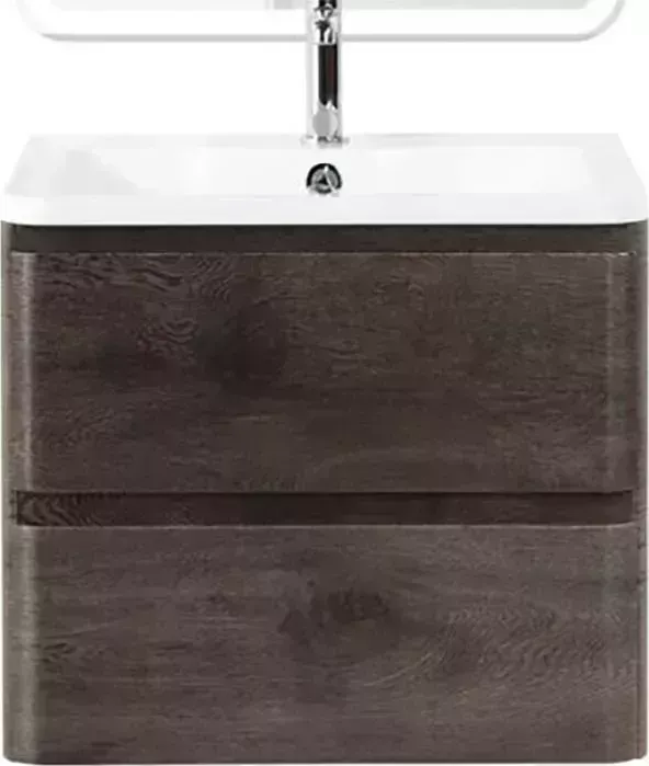 Тумба с раковиной BELBANGO с Albano 70 подвесная, Rovere Nature Grigio (Albano-700-2C-SO-RNG, BB700/455-LV-MR-ALR)