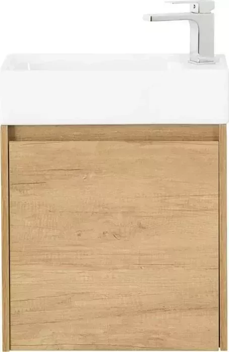 Тумба с раковиной BELBANGO с Kraft Mini 50 правая, Rovere Nebrasca Nature (KRAFT MINI-500/260-1A-SO-RNN-R, 7045-KL)